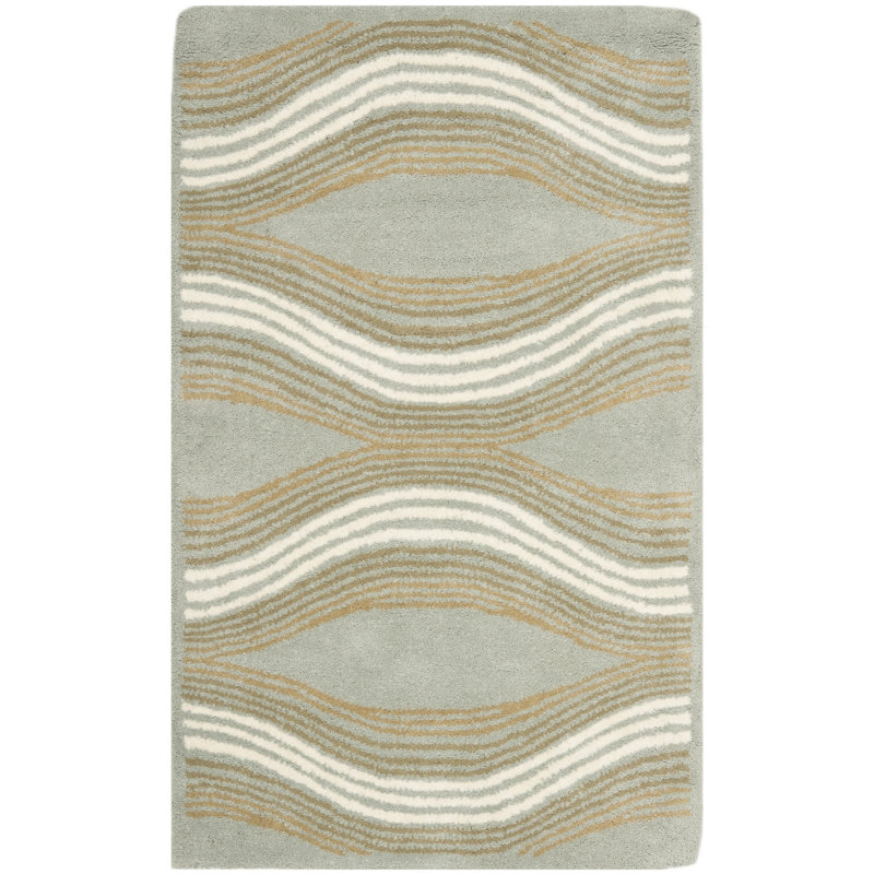 Secaucus Hand Tufted Wool Abstract Rug, Rectangle 2'6" x 4'