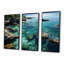 Aérien, paradis de corail, plages tropicales dévoilées I - art mural plage-213857827-213857824