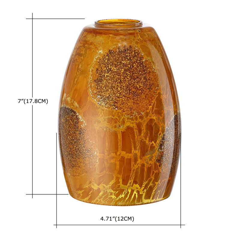 Abat-jour suspendu en verre 7,01 po H