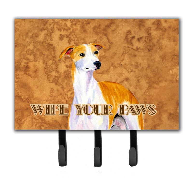 Porte-laisse à pattes et crochet à clé whippet wipe