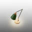 Lampe de bureau réglable en métal 21 po avec base en bois naturel Aurelius-1854523909