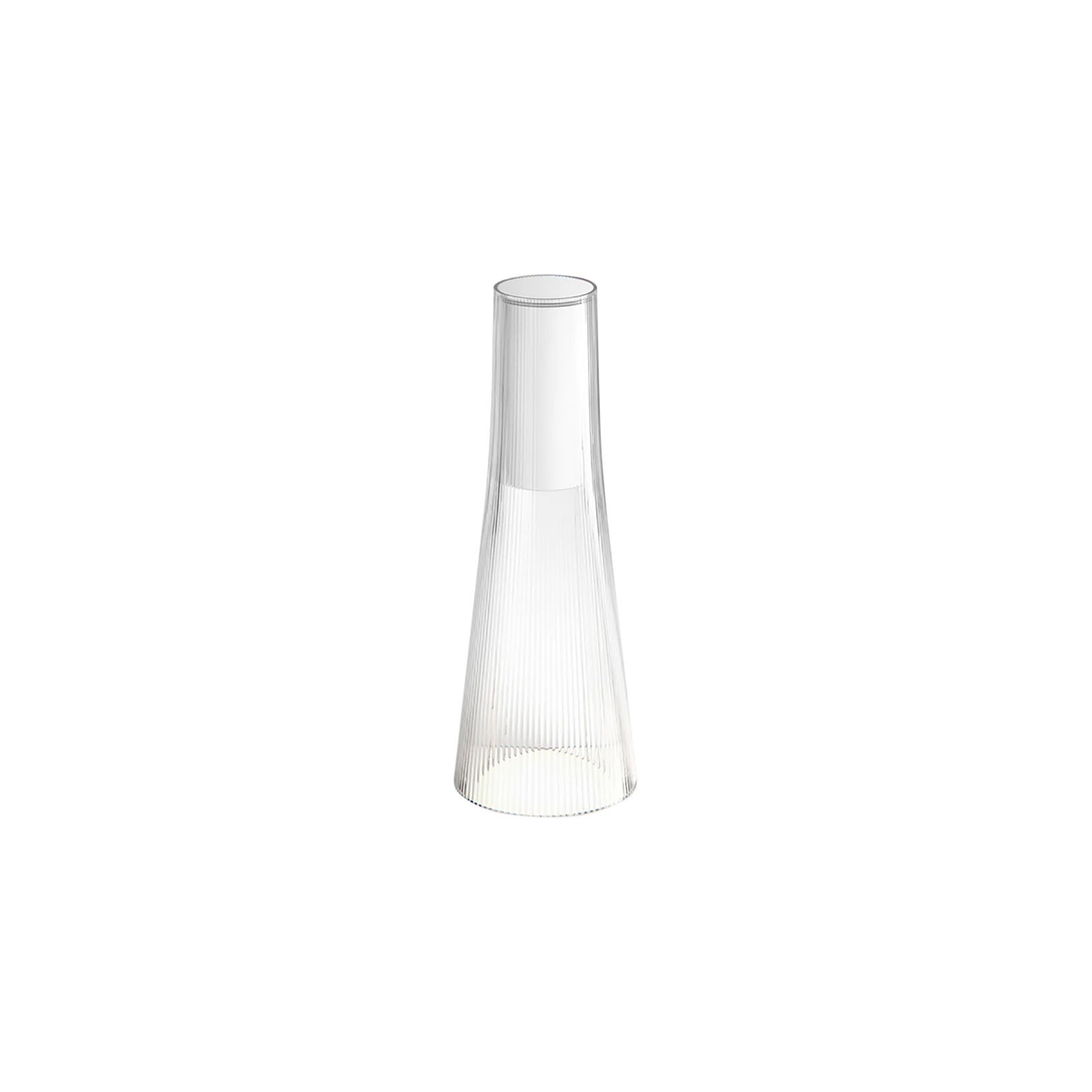 Candél Portable Table Lamp, White/Clear