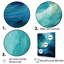 Aqua Blue And White Serenity Swirl II - Abstract Spirals Canvas Art Print_106198-95908281-95908282
