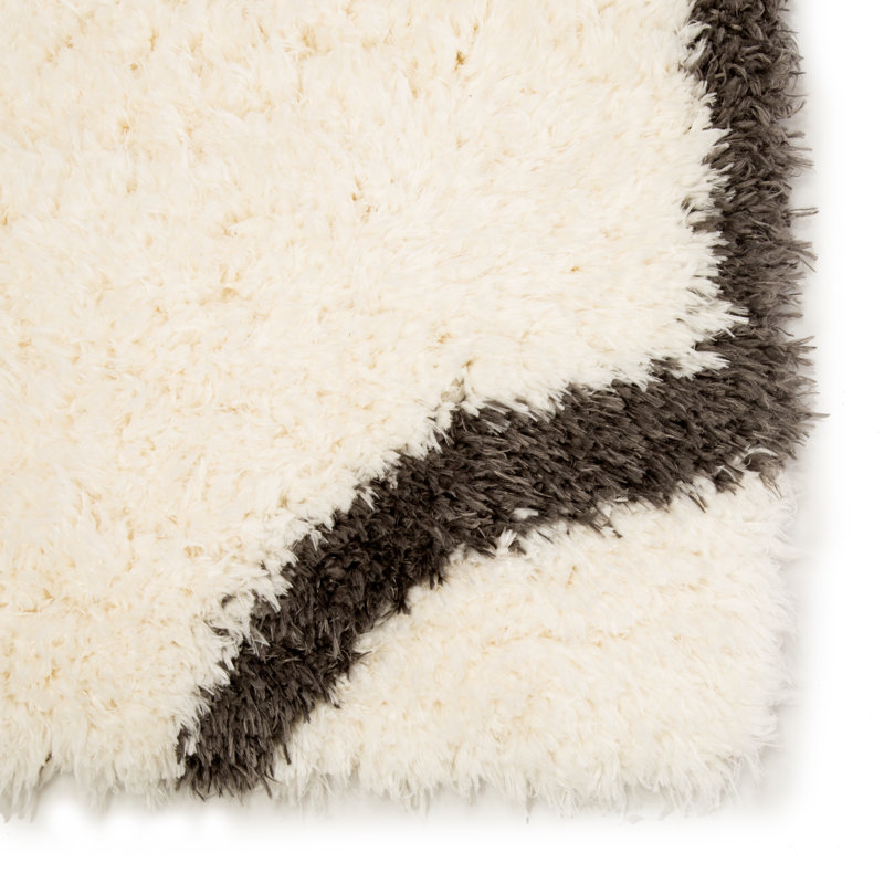 Tapis à motif de guimauve et de goéland gris Tabares, Rectangle 2 pi x 3 pi