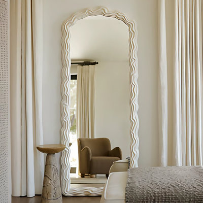 French-Style Cream-Effect High-Definition Full-Body Mirror