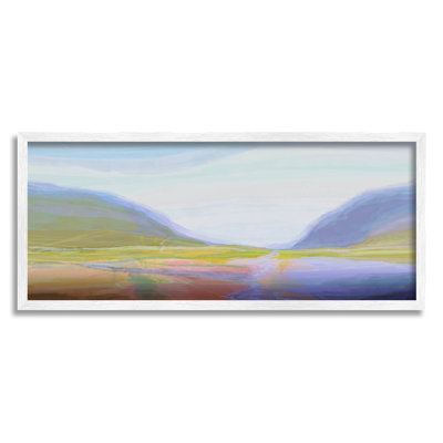 «Apaisant et apaisant», paysage de montagne encadré par Giclée par Michael Tienhaara