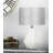 Vazquez Cement Stone Geometric Gray Table Lamp with Drum Shade