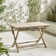 Melony Solid Wood Rectangular Garden Dining Table With 4 Wicker Effect Dining Chairs - Modern Boho