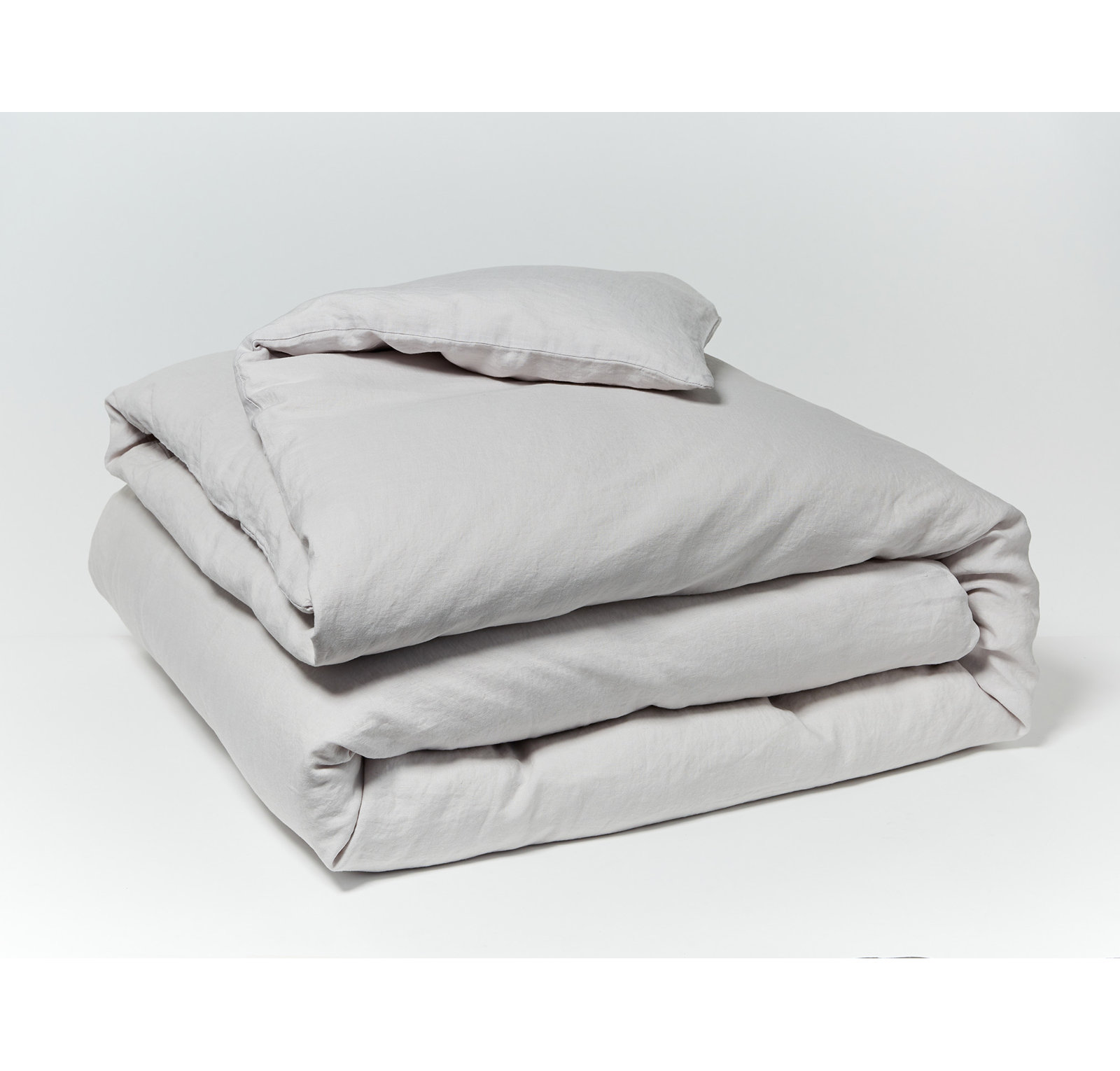 Organic Relaxed Linen Linen Duvet Cover, King/Cal King Duvet Cover, Fog