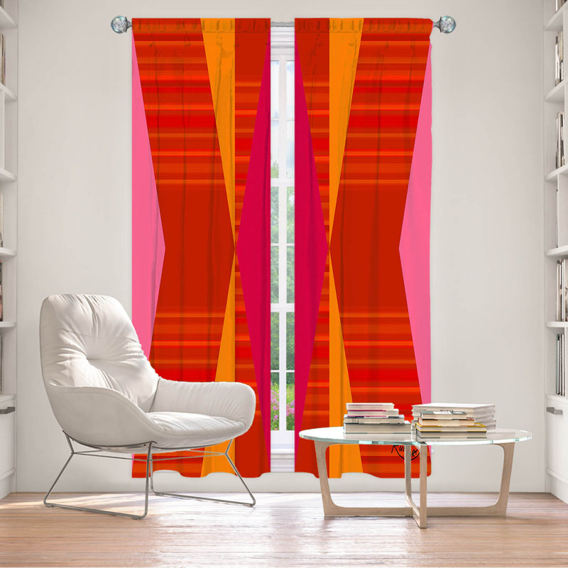 Ensemble de rideaux en polyester 2 pièces Cucco, L 20 po x L 61 po