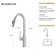 Bothwa Home 18.83" CUPC Certified Pull-Down Kitchen Faucet