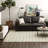 Woodbridge White/Blue Transitional Geometric Area Rug-18371790