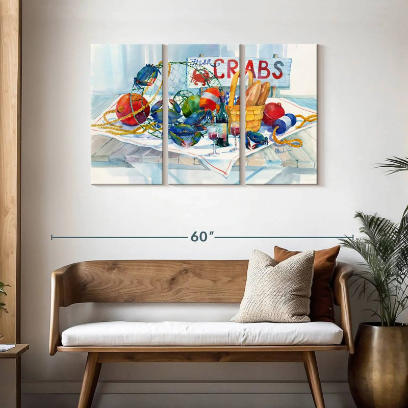 Brampt Crabs Galore, 28" H x 45" W