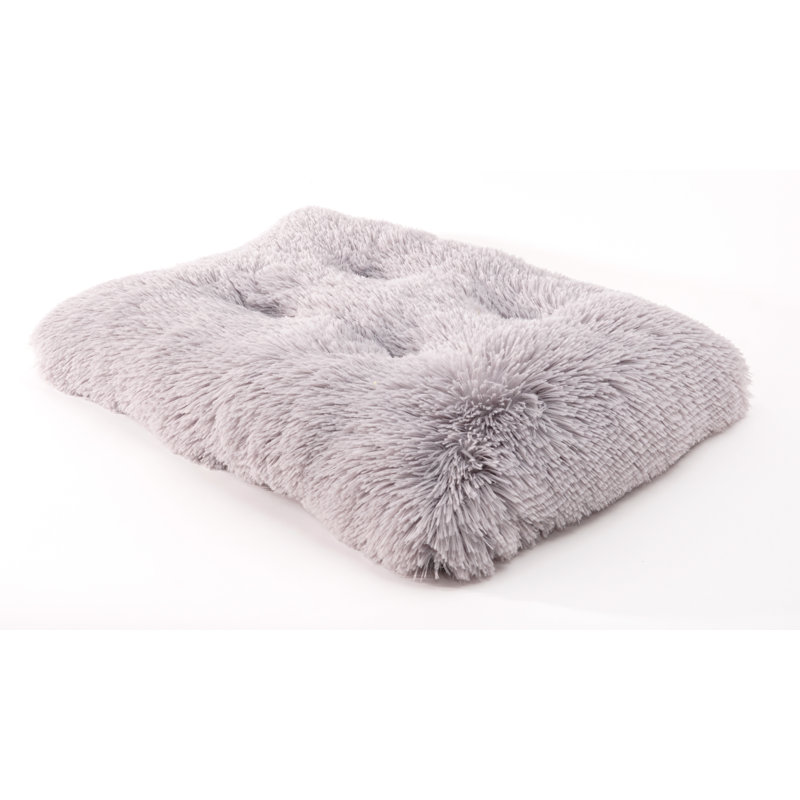 Tapis touffeté en fausse fourrure Precious Tails, Petit (l 18 po x P 26 po x H 2 po), Gris glacé