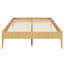 Base de lit plateforme contemporaine en bois avec lattes de bois et support en métal-815583971