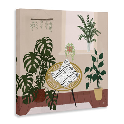 Art mural sur toile, plante remplie de plantes par Lydia Orange br-352_CN