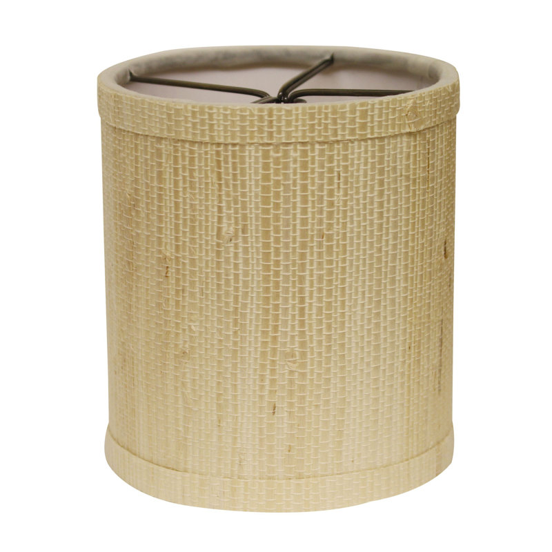 Ensemble de 6 abat-jours cylindriques, H 5 po x l 4 po x P 4 po, Ivoire ivoire