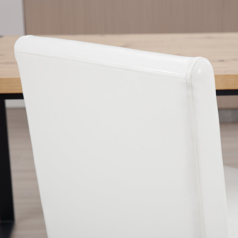 Chaises d'appoint rembourrées Puspha, Blanc