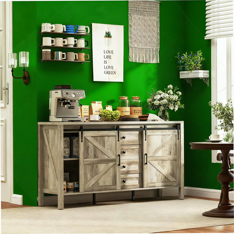 59"Sideboard With Thick Top  Buffet Cabinet
