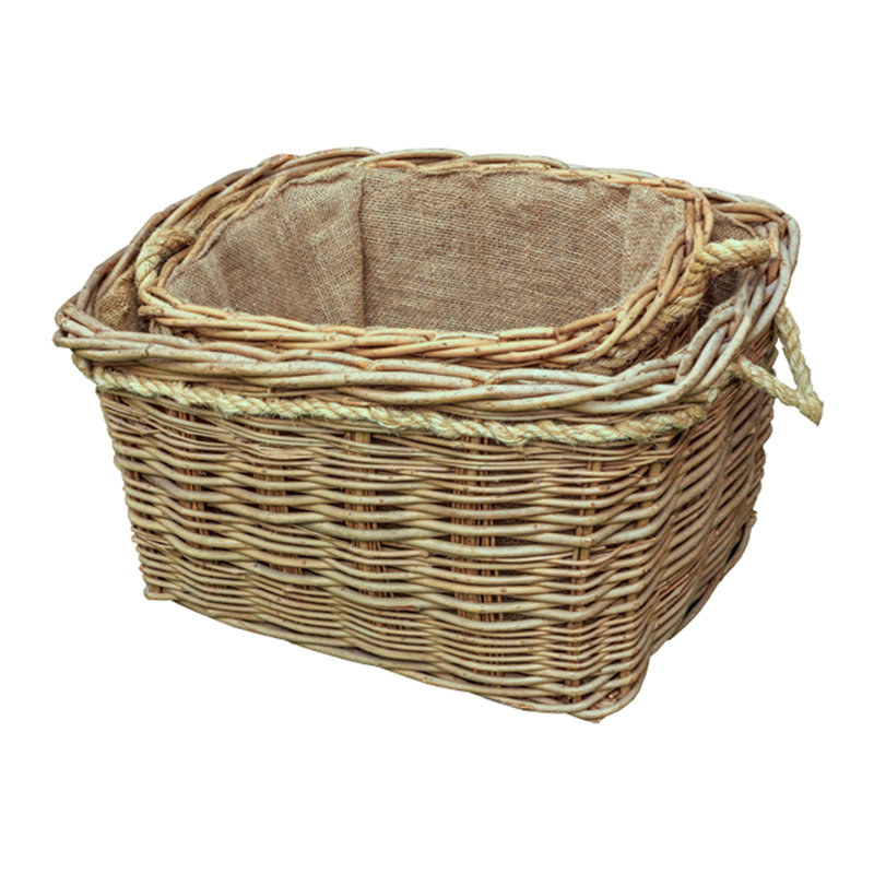 Goldenray Wicker Log Carrier