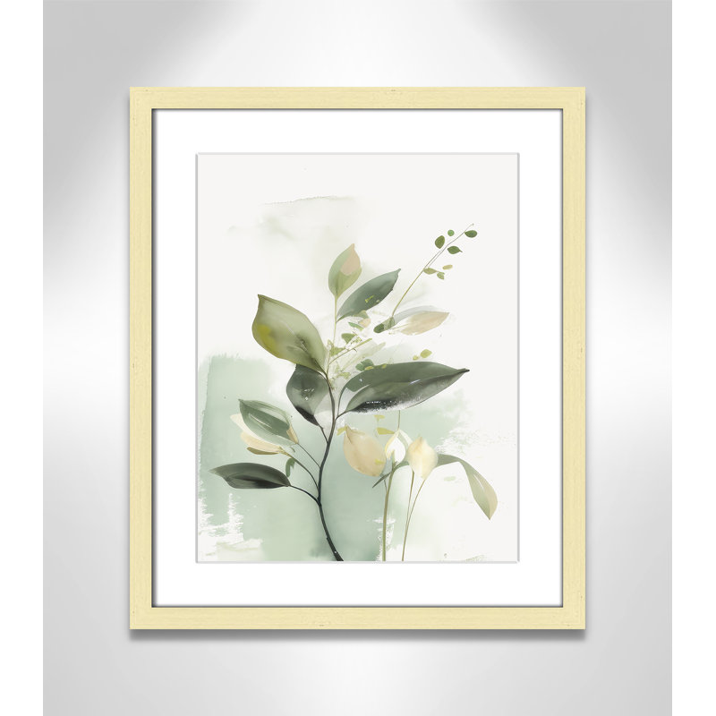 «Greenery Serenade II» par Irena Orlov, L 16 po x H 19 po, Imprimé mat, Or mat