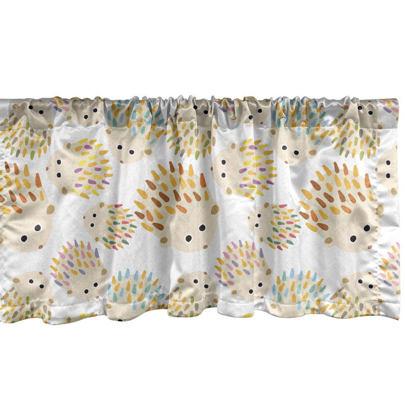 Multicolore cantonnière Ambesonne Hedgehog
