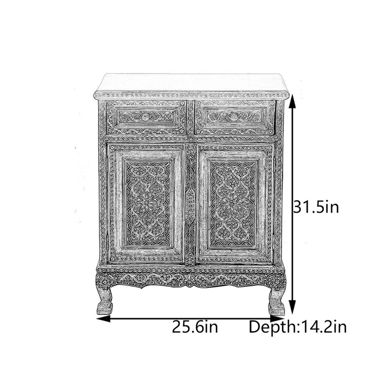Console en bois massif