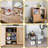 4-pack 12''d Clear Stackable Makeup Drawers