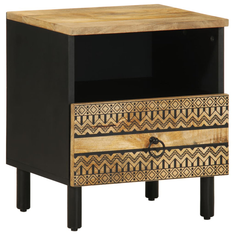 Lanai 40cm W Solid Wood Bedside Table