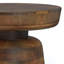 Table de bout rustique contemporaine en bois de manguier massif l 16 po Robbie avec fonction polyvalente-108257871