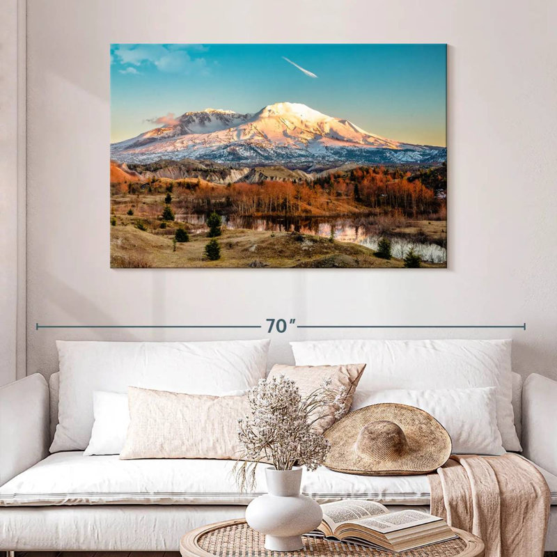 Alvord Mount St Helens Golden Glow, H 32 po x l 48 po
