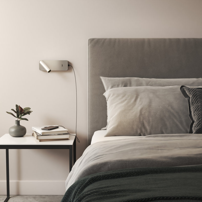 Enna 1 - Light LED Spotlight, Matt Nickel
