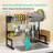 Adjustable Stainless Steel Two Tier Dish Rack