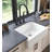 24"L X 19" W Farmhouse/Apron Front White Ceramic Kitchen Sink