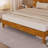 Solid Wood Platform Bed Frame , King Bed Frame With Headboard Included, Mid Century Modern Bed, Caramel-451595210-451595204
