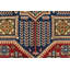 Tapis traditionnel rétro en laine rouge noué à la main 9 pi 8 po x 13 pi 10 po
