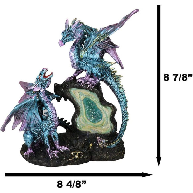 Helveston Aqua Blue Dragon Family