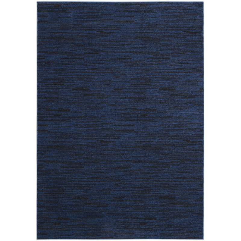 Tapis intérieur antidérapant bleu nuit 5 pi x 7 pi