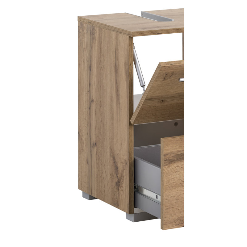 Flosi 80.2cm Single Bathroom Vanity Base Only, Oak