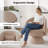 Modern Upholstered Swivel Barrel Chair-1386620006