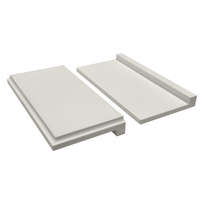 8-in x 4-in x 1-in Solid Surface Shower Shelf Kit, White, 81EEE138EE654E568B3C4FE8D80B60B0