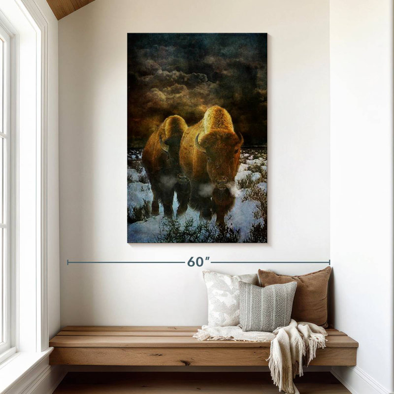Brampt Storm Bison, 48" H x 32" W