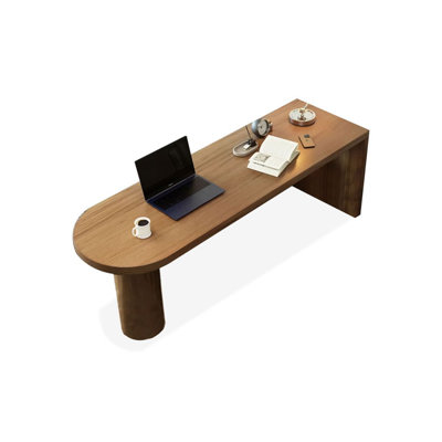 Walnut Half-circle Solid Wood Writing desk