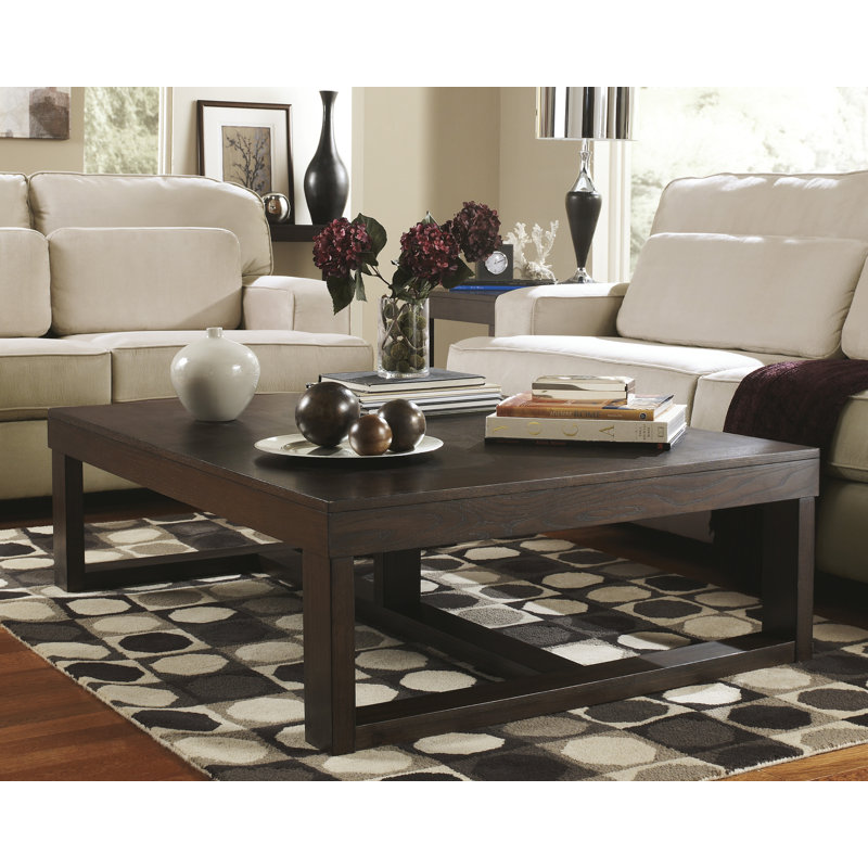 Watson Dark Brown Rectangular Wood Coffee Table