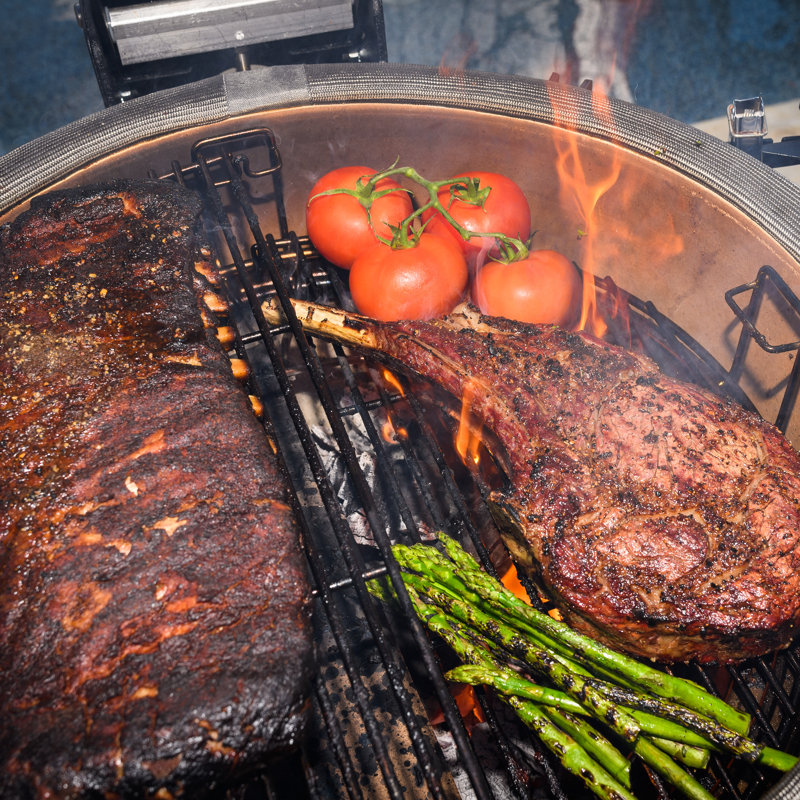 Kamado Joe 46.5" Kamado Charcoal Grill with Side Shelves
