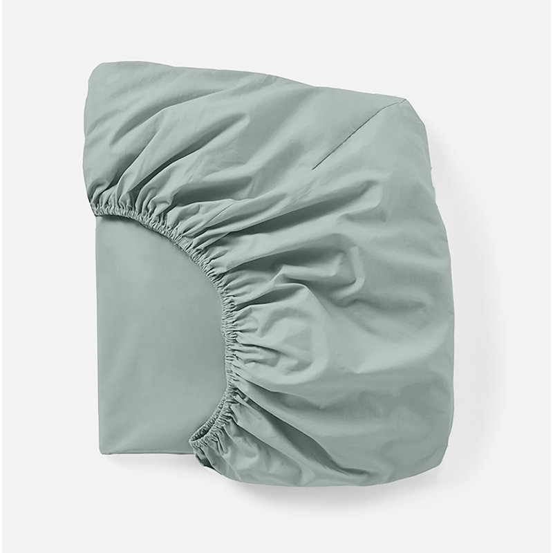 100% Cotton Percale Fitted Sheet, California King Fitted Sheet, Seafoam