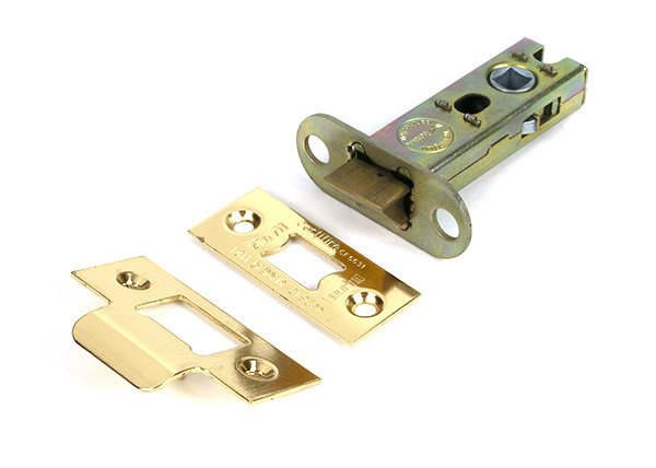 Polished Nickel 3" Heavy Duty Latch, Polished Brass