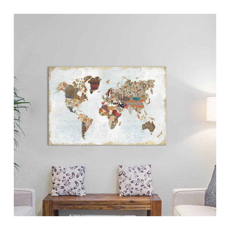 French Country, 18" H x 26" W x 1.5" D, Black Framed Canvas, No Mat
