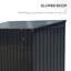 Berik 6 ft. W x 4 ft. D Zinc Steel Garbage Shed