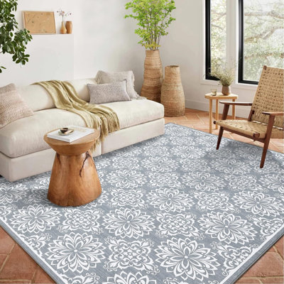 Washable Rug 10X13 Large Living Room Rugs